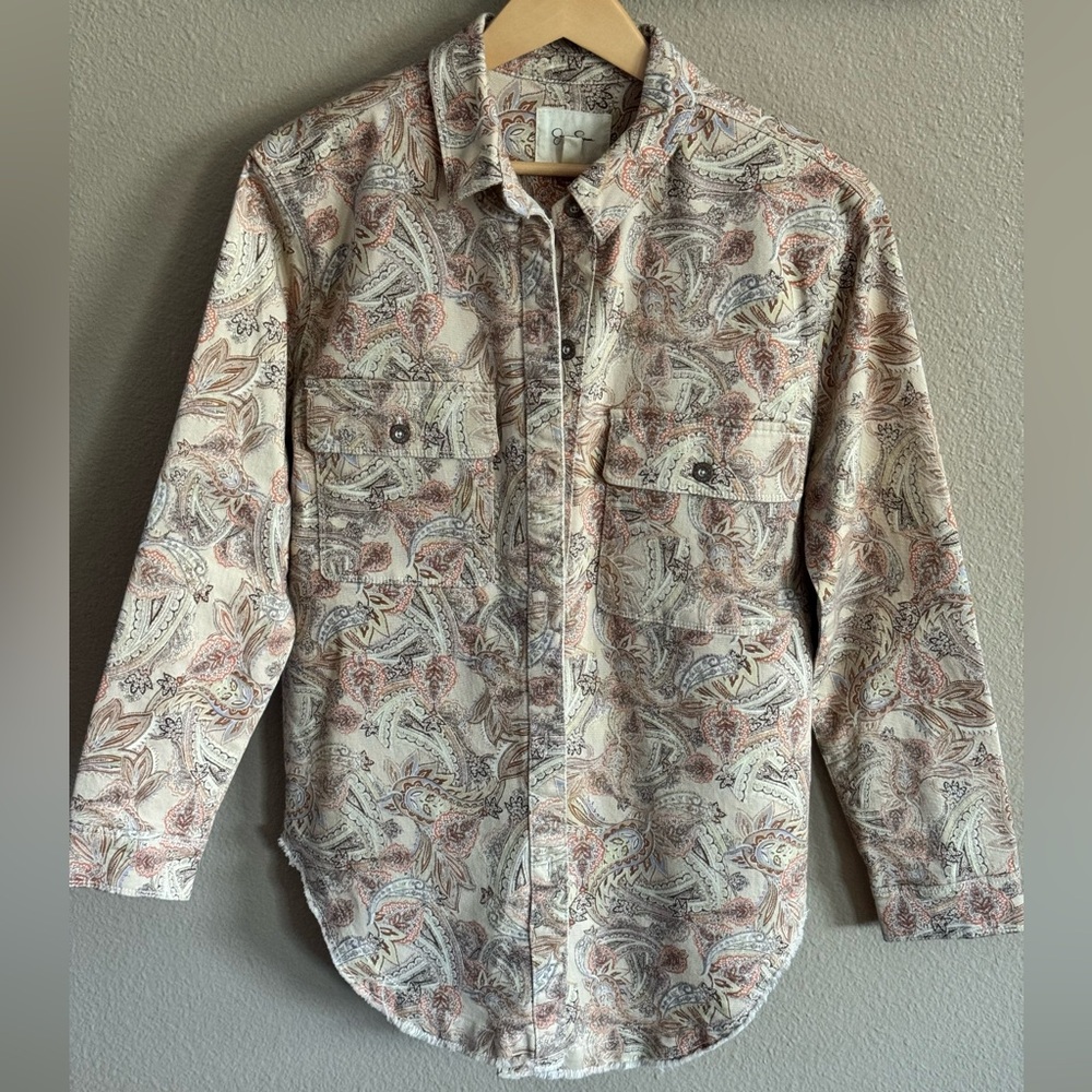 Jessica Simpson Multicolor Paisley Button Down Shirt